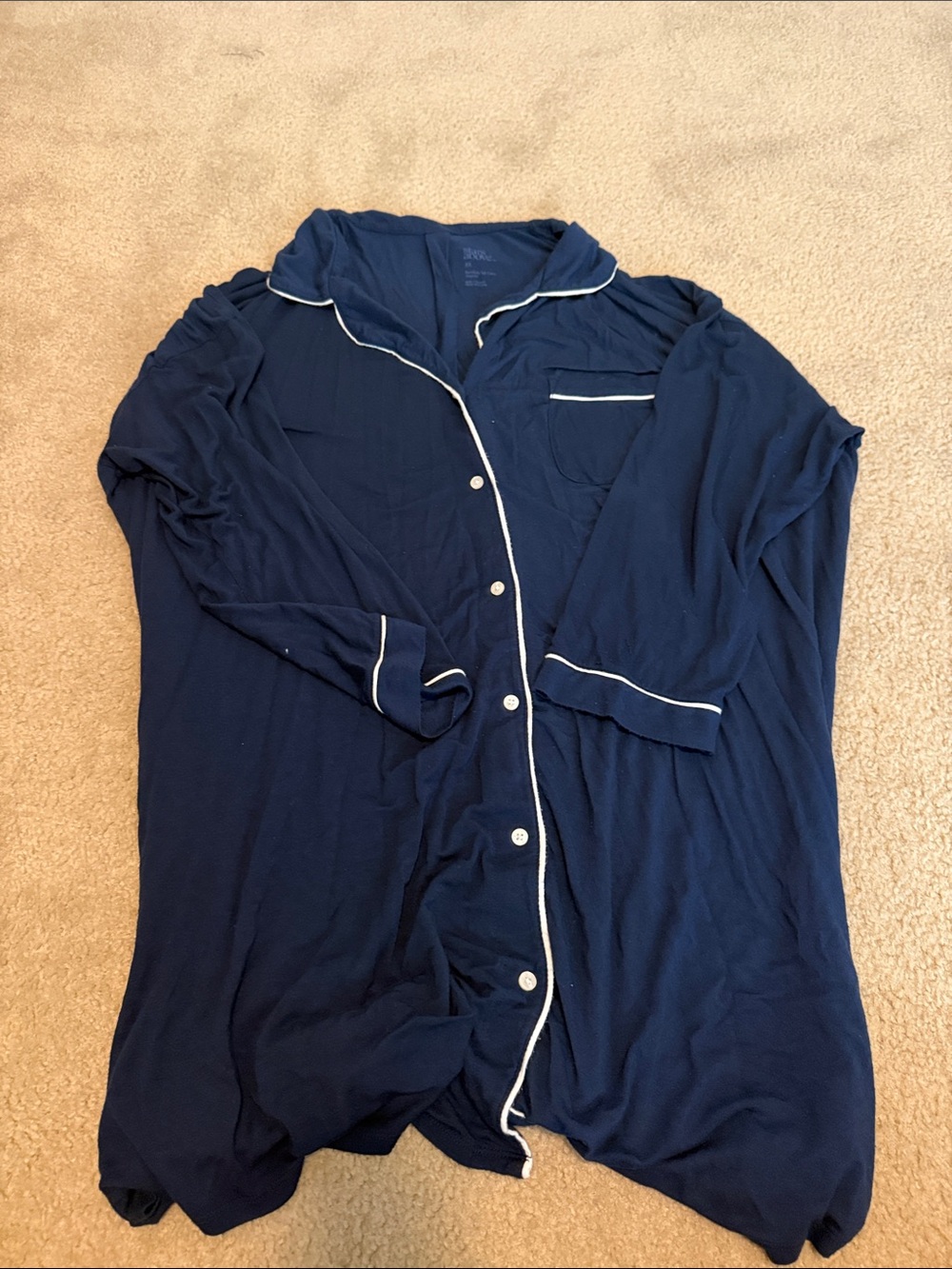 Navy Blue Stars Above Nigh Gown